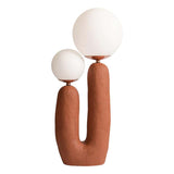 Ceramic Table Lamp  Terra Cotta Base with Glass Globe - Product detail 11