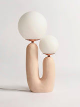 Ceramic Table Lamp  Terra Cotta Base with Glass Globe - Product detail 10