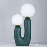 Modern Glass Table Lamp  Pink Resin Base With Dual Globes - Product detail 21