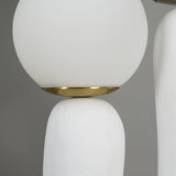 Modern Glass Table Lamp  Pink Resin Base With Dual Globes - Product detail 59