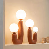 Modern Glass Table Lamp  Pink Resin Base With Dual Globes - Product detail 38