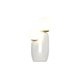 Modern Glass Table Lamp  Pink Resin Base With Dual Globes - Product detail 71