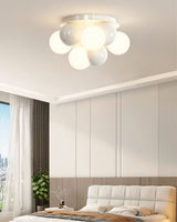 Modern Bubble Ceiling Light  Cream Glass Spheres Design - Product detail 6