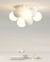 Modern Bubble Ceiling Light  Cream Glass Spheres Design - Product detail 10