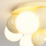 Modern Bubble Ceiling Light  Cream Glass Spheres Design - Product detail 13