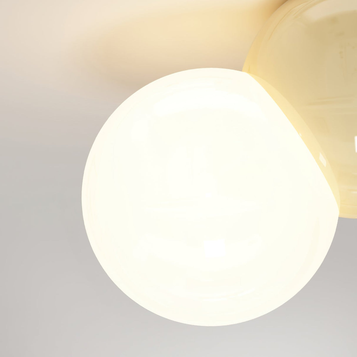 Modern Bubble Ceiling Light  Cream Glass Spheres Design - Product detail 11