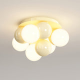 Modern Bubble Ceiling Light  Cream Glass Spheres Design - Product detail 15