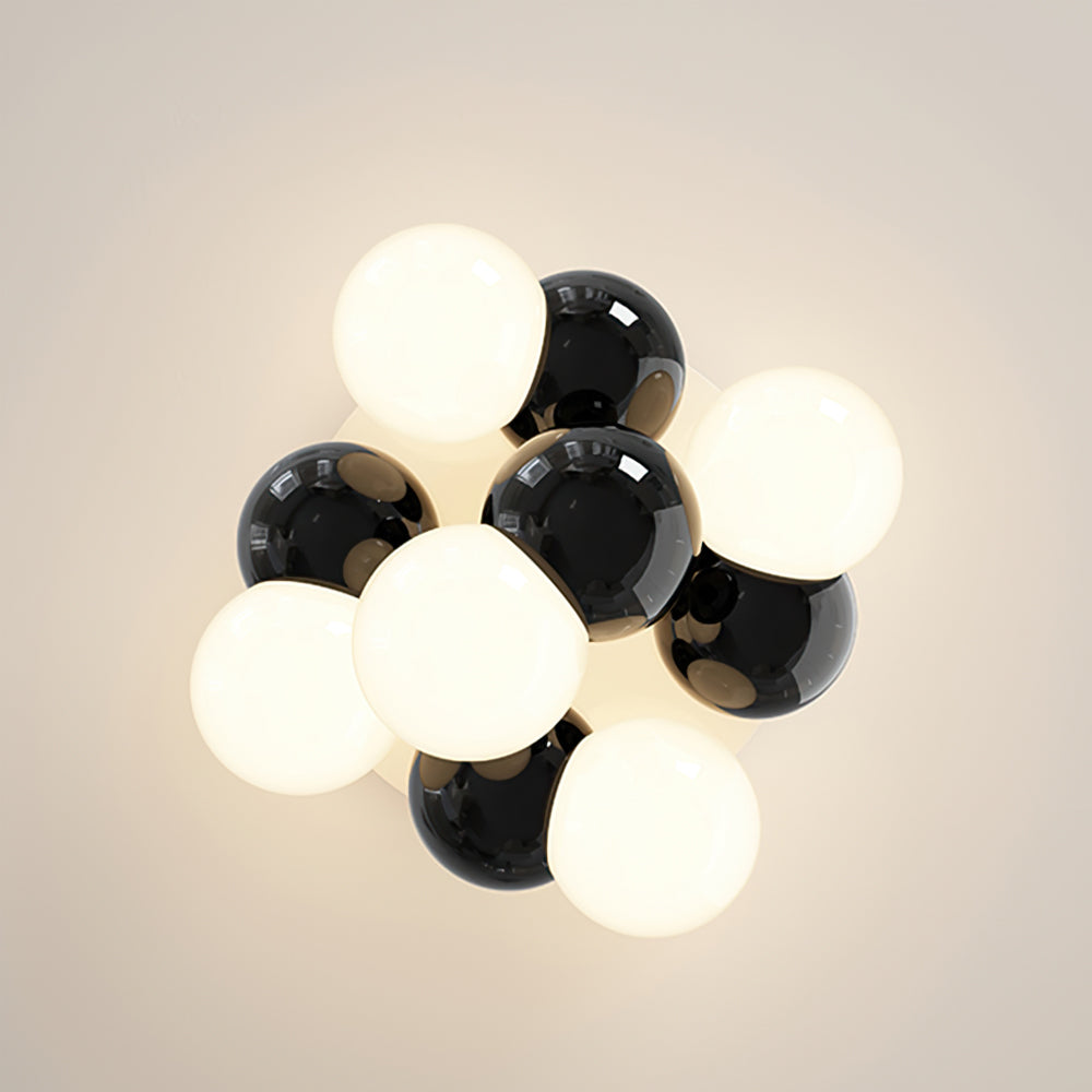 Modern Bubble Ceiling Light  Cream Glass Spheres Design - Product detail 12
