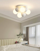 Modern Bubble Ceiling Light  Cream Glass Spheres Design - Product detail 4