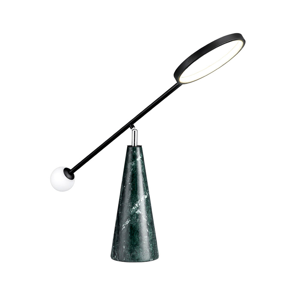 Modern LED Table Lamp  Green Marble Base with Adjustable Neck - Product detail 15