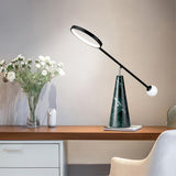 Modern LED Table Lamp  Green Marble Base with Adjustable Neck - Product detail 4