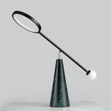 Modern LED Table Lamp  Green Marble Base with Adjustable Neck - Product detail 10