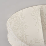 Floral Ceiling Light  Orchid Pattern Fabric Shade - Product example