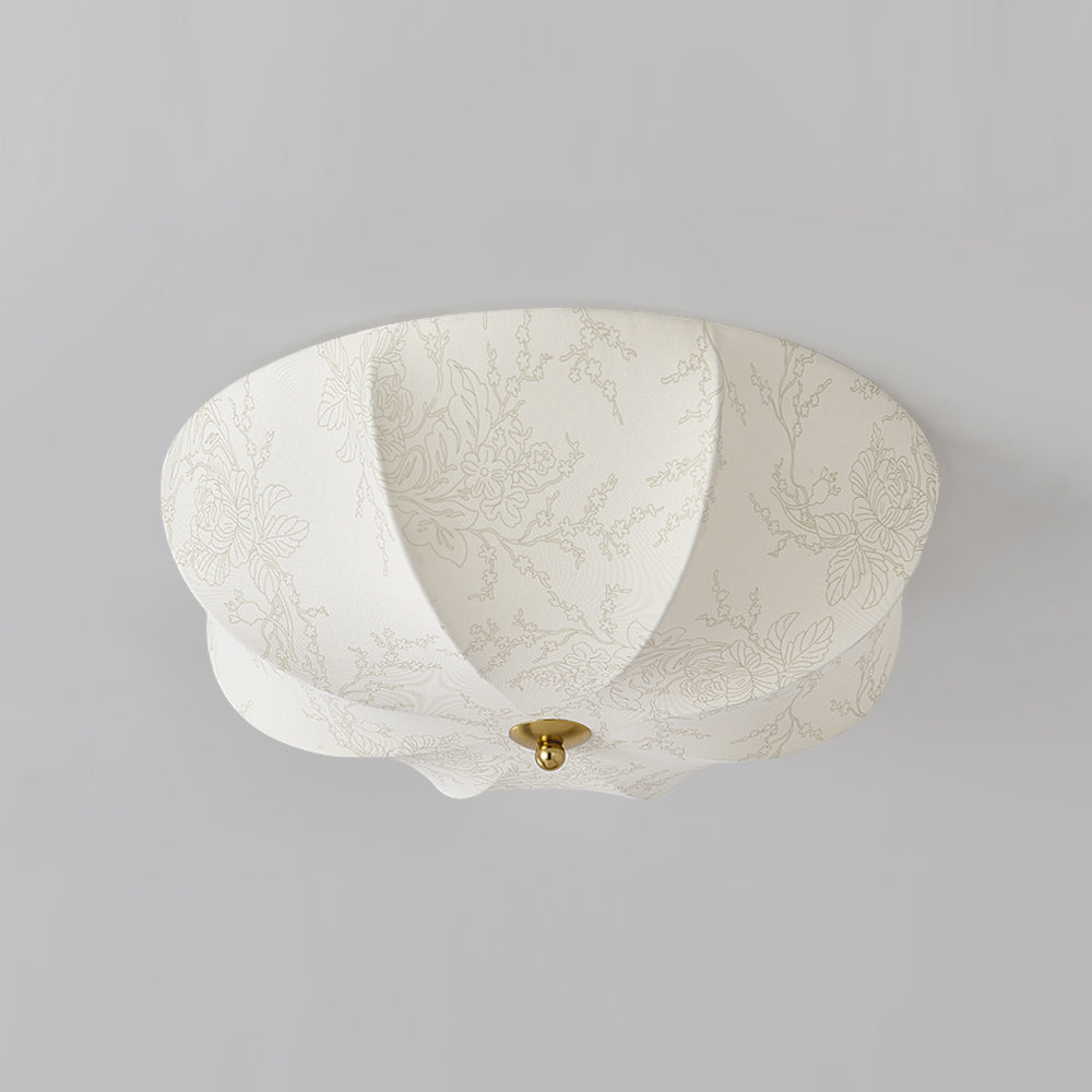 Floral Ceiling Light  Orchid Pattern Fabric Shade - Product detail 21