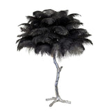 Feather Table Lamp  Gold Base with Pink Ostrich Plumes - Product detail 83