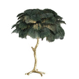 Feather Table Lamp  Gold Base with Pink Ostrich Plumes - Product detail 66