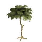 Feather Table Lamp  Gold Base with Pink Ostrich Plumes - Product detail 80