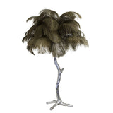 Feather Table Lamp  Gold Base with Pink Ostrich Plumes - Product detail 68