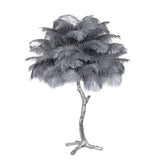 Feather Table Lamp  Gold Base with Pink Ostrich Plumes - Product detail 69