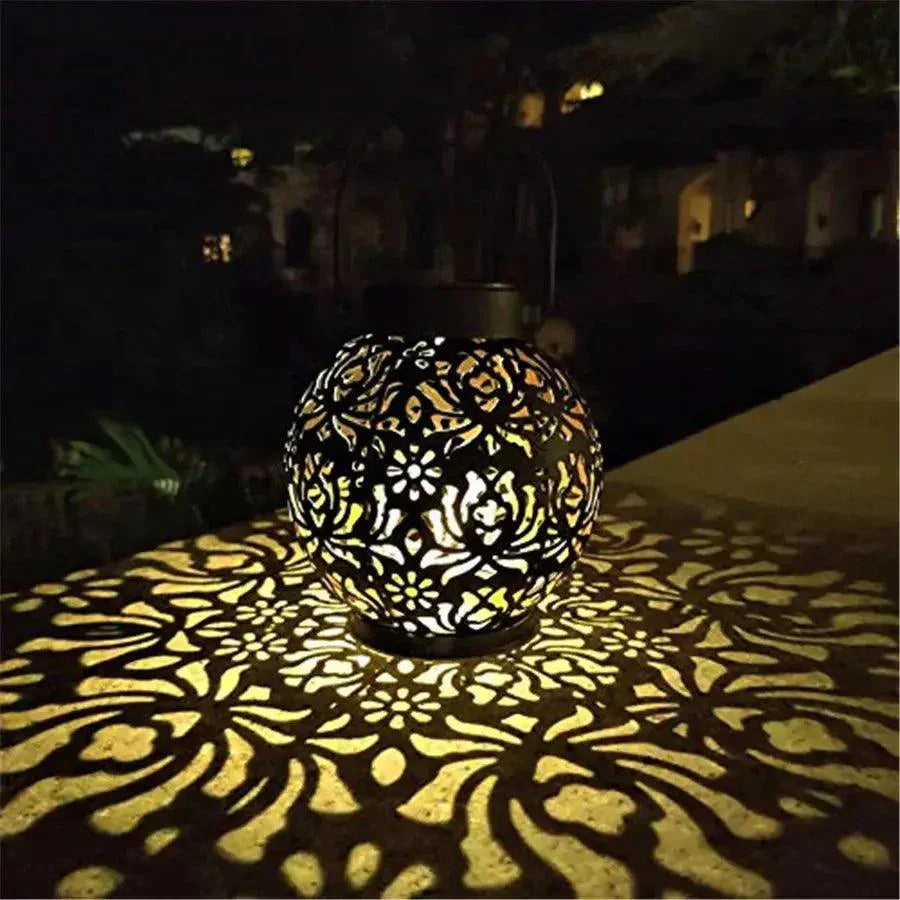 Solar Garden Lantern  Decorative Iron Art Pattern - Product detail 5