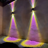 Solar Outdoor Wall Light  LED Up Down Light Effect - Product showcase