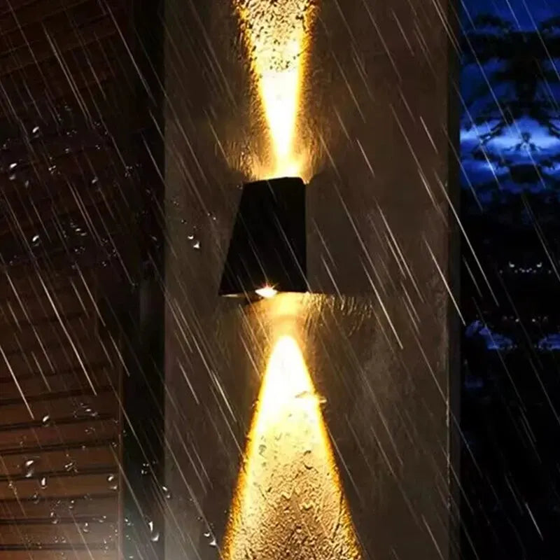 Solar Outdoor Wall Light  LED Up Down Light Effect - Detailed view