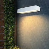 Modern LED Wall Light  Waterproof White Aluminum Exterior Sconce - Product example