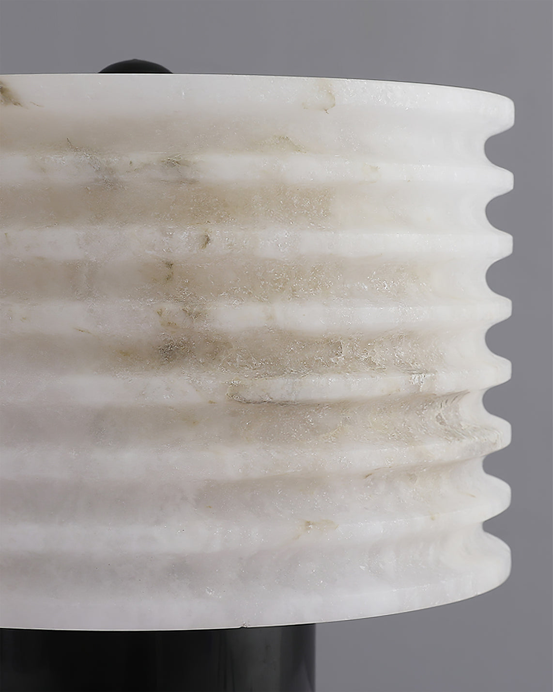 Modern Marble Table Lamp  Black Base Gold Accent - Product detail 9
