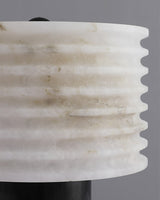 Modern Marble Table Lamp  Black Base Gold Accent - Product detail 9
