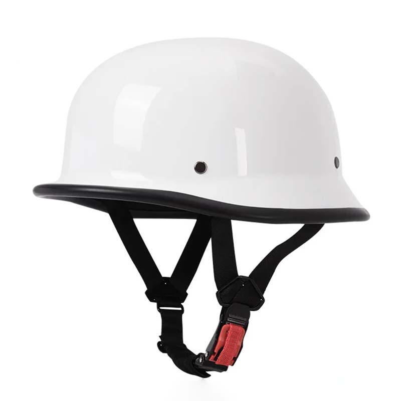 gloss white half helmet motorcycle Classic Motorcycle Half Helmet