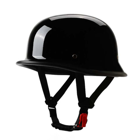 Classic Motorcycle Half Helmet  Gloss Black DOT ECE Certified - Product detail 8