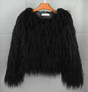 Shaggy Faux Fur Jacket  Cropped Winter Style - Product showcase