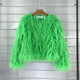 Shaggy Faux Fur Jacket  Cropped Winter Style - Product detail 4