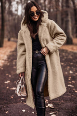 Luxury Wool Winter Coat  Hooded Full Length Burgundy Design - Product detail 4