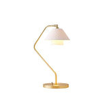 Modern Table Lamp  Brass Frame with Quilted China Shade - Product detail 11