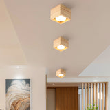 Modern Wood Ceiling Light  Square LED Panel Design - Product detail 12