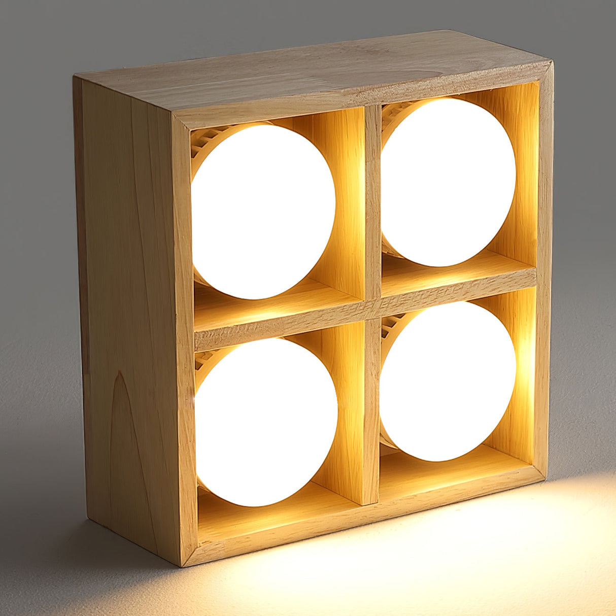 Modern Wood Ceiling Light  Square LED Panel Design - Product detail 15