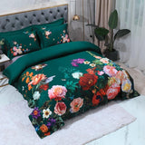 Floral Cotton Duvet Set  Emerald Garden Print Design - Product detail 9