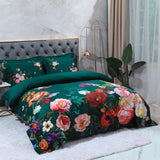 Floral Cotton Duvet Set  Emerald Garden Print Design - Product detail 8