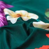 Floral Cotton Duvet Set  Emerald Garden Print Design - Product detail 11
