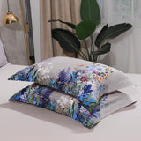 Botanical Luxury Bedding Set  Egyptian Cotton Floral Print - Detailed view