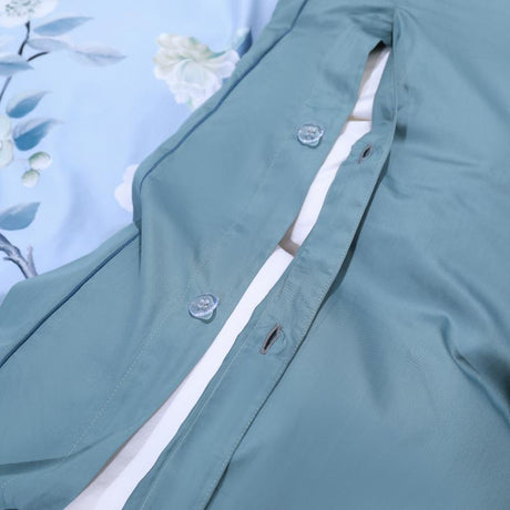 Egyptian Cotton Bedding Set  Blue Floral Peacock Design - Product detail 14