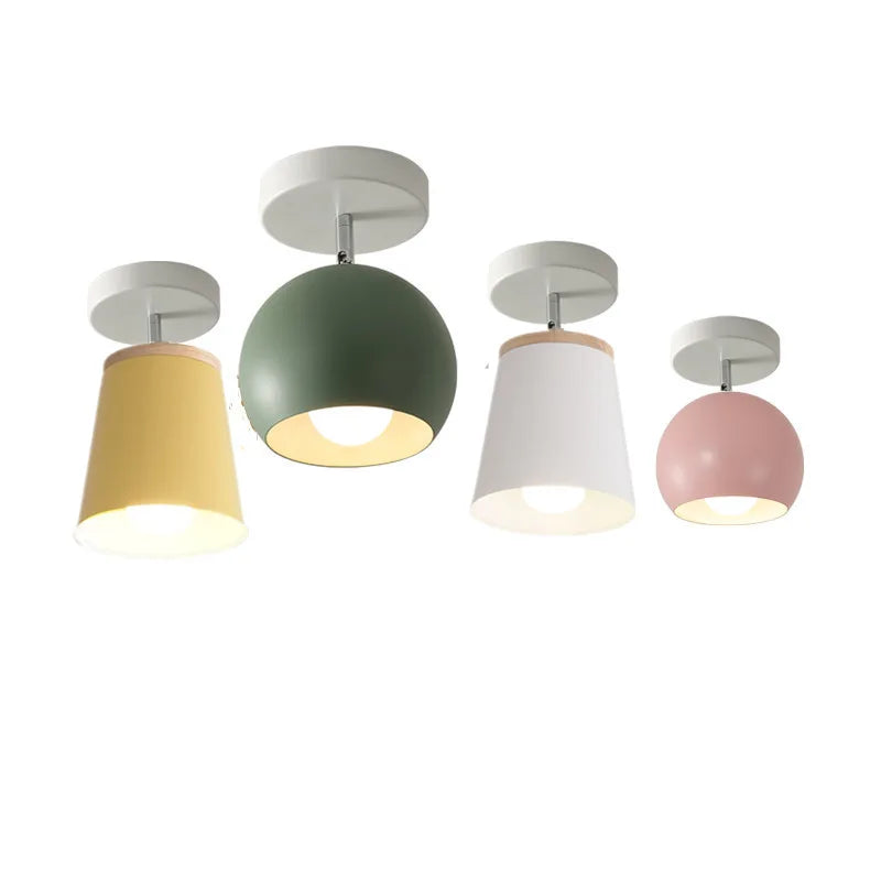 Modern Dome Ceiling Light  Adjustable Macaron Colors - Product example