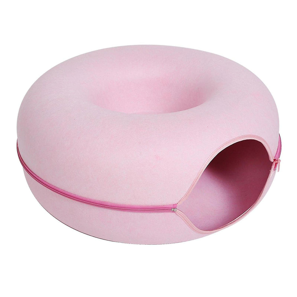 Round Pet Bed  Plush Donut Design With Anti-Slip Base - Product detail 9