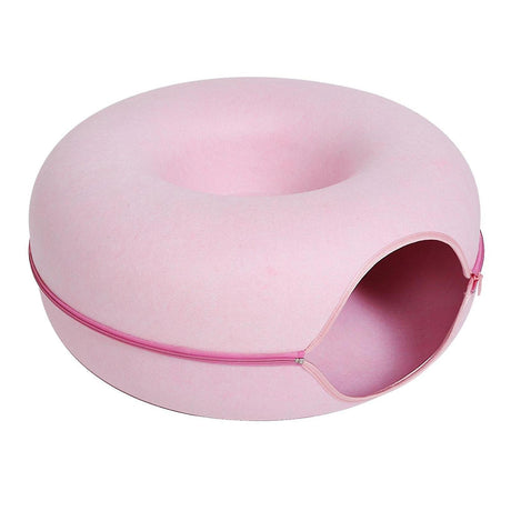 Round Pet Bed  Plush Donut Design With Anti-Slip Base - Product detail 9