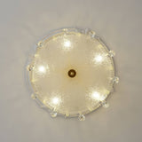 French Crystal Ceiling Light  Brass Crown Design With Water Droplets - Product detail 9