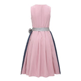 Vintage Dirndl Dress  Soft Pink Traditional Bavarian Design - Product example
