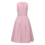 Vintage Dirndl Dress  Soft Pink Traditional Bavarian Design - Product detail 5