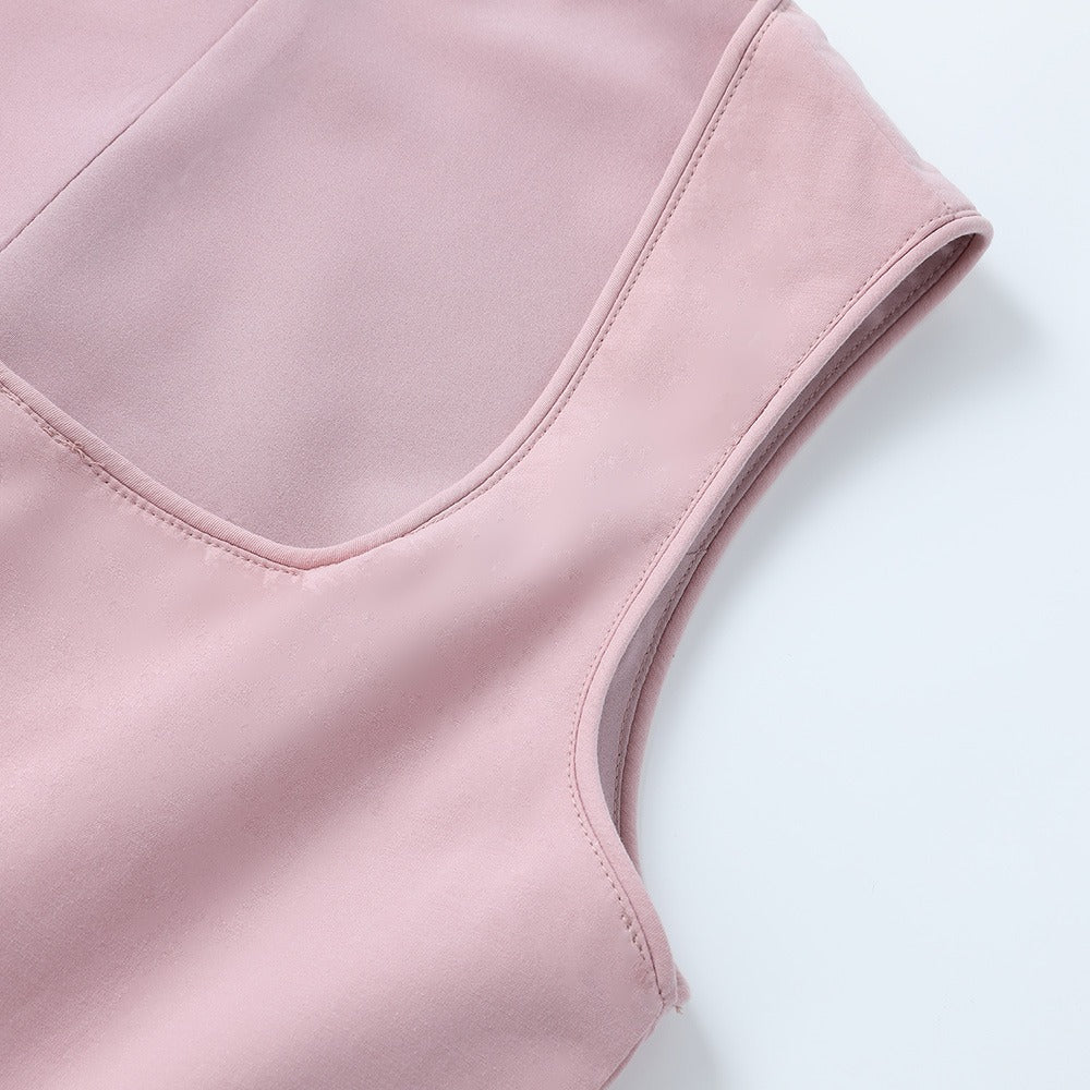Vintage Dirndl Dress  Soft Pink Traditional Bavarian Design - Product detail 9