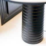 Retro Table Lamp  Solid Wood Base With White Shade - Product detail 8